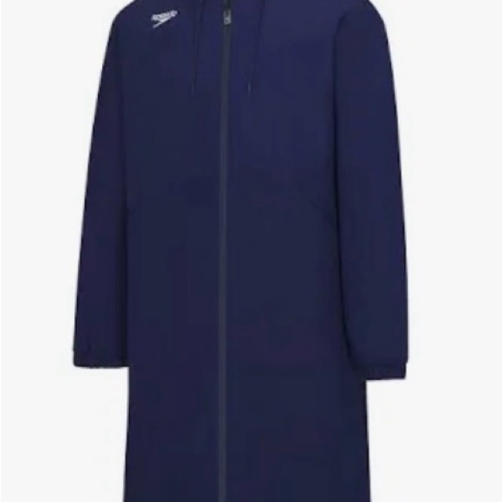 Kids Navy Hooded Swim Jacket